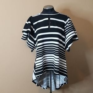 IMPULSIVE RUFFLE pepplum top